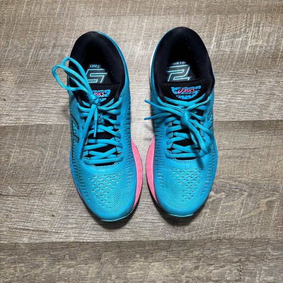 ASICS Gel- Kayano 25 Running Shoes women’s US 7.5 EU 39 Blue Pink Black Athletic - Picture 5 of 8